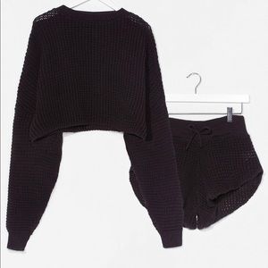 Knit’s End Sweater and Shorts Lounge Set